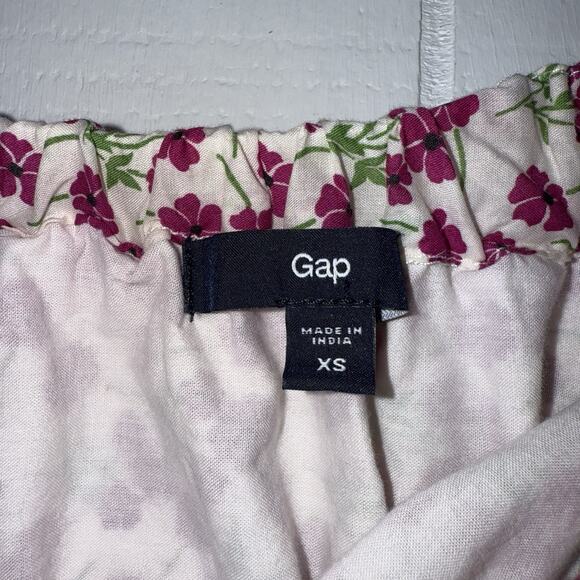 Gap Women’s Floral Strapless Maxi Dress Pink White Size XS - Picture 4 of 5